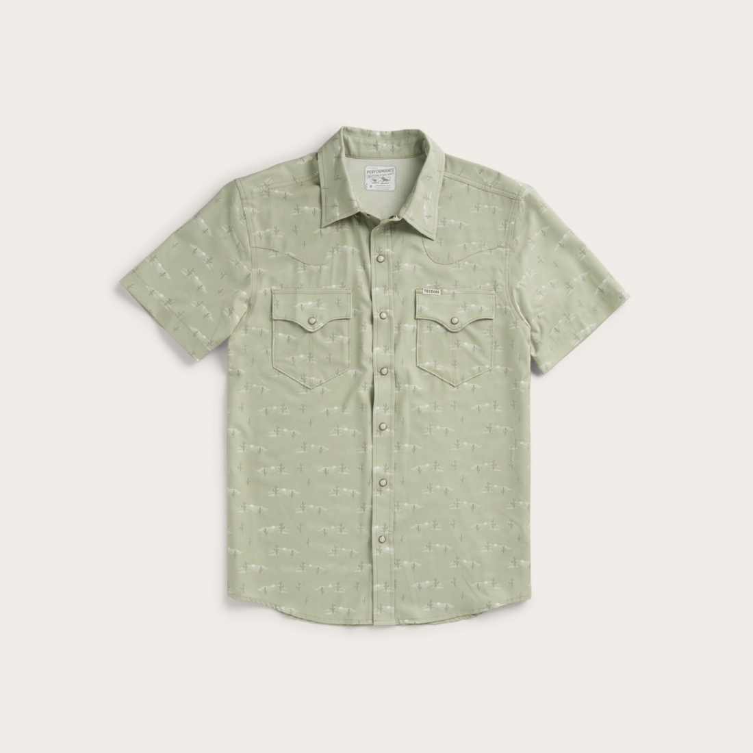 Men's Performance Short Sleeve Western Pearl Snap