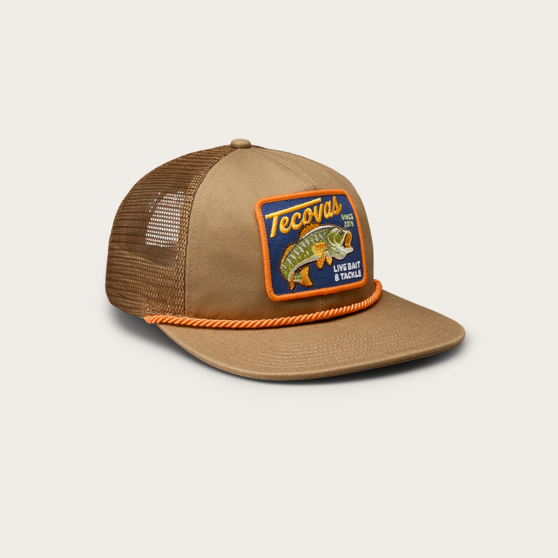 Live Bait and Tackle Flat Brim Trucker