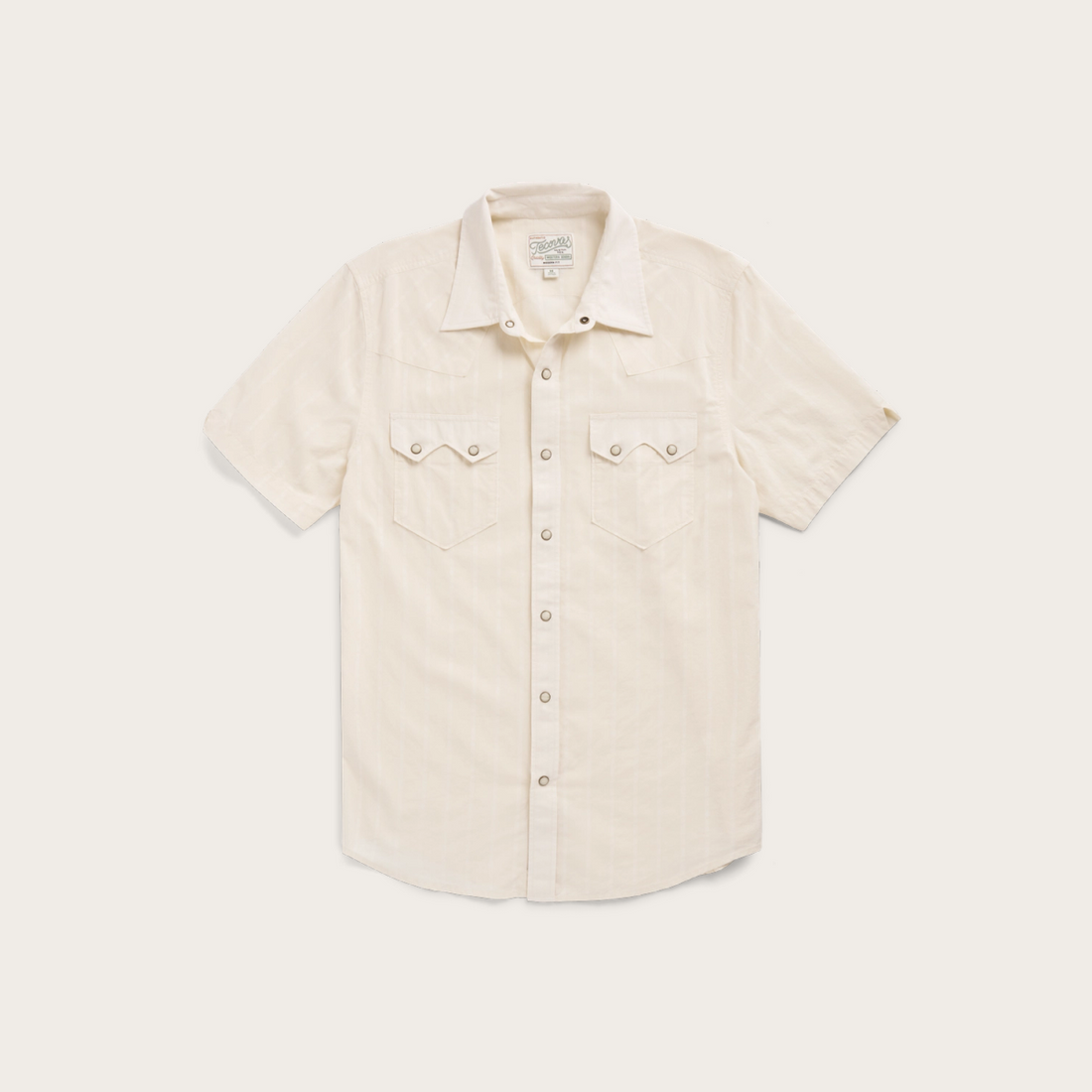 Men's Vintage Weight Short Sleeve Pearl Snap