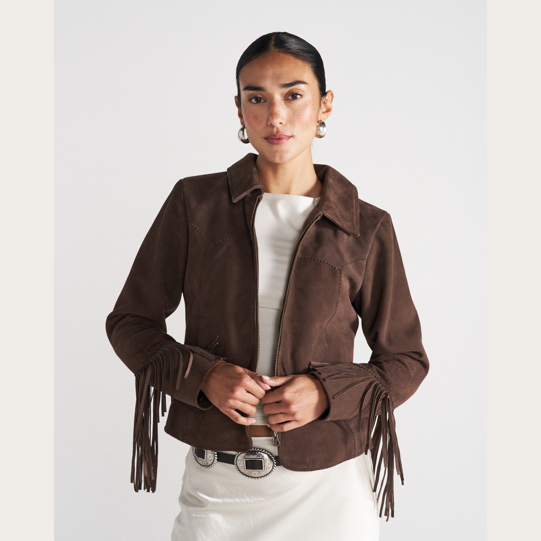 Women's Suede Fringe Jacket