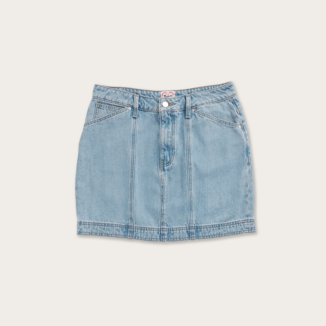 Women's High-Rise Denim Mini Skirt