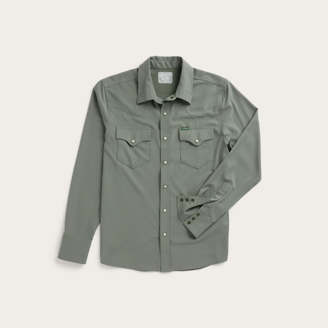 Men's Performance Long Sleeve Western Pearl Snap