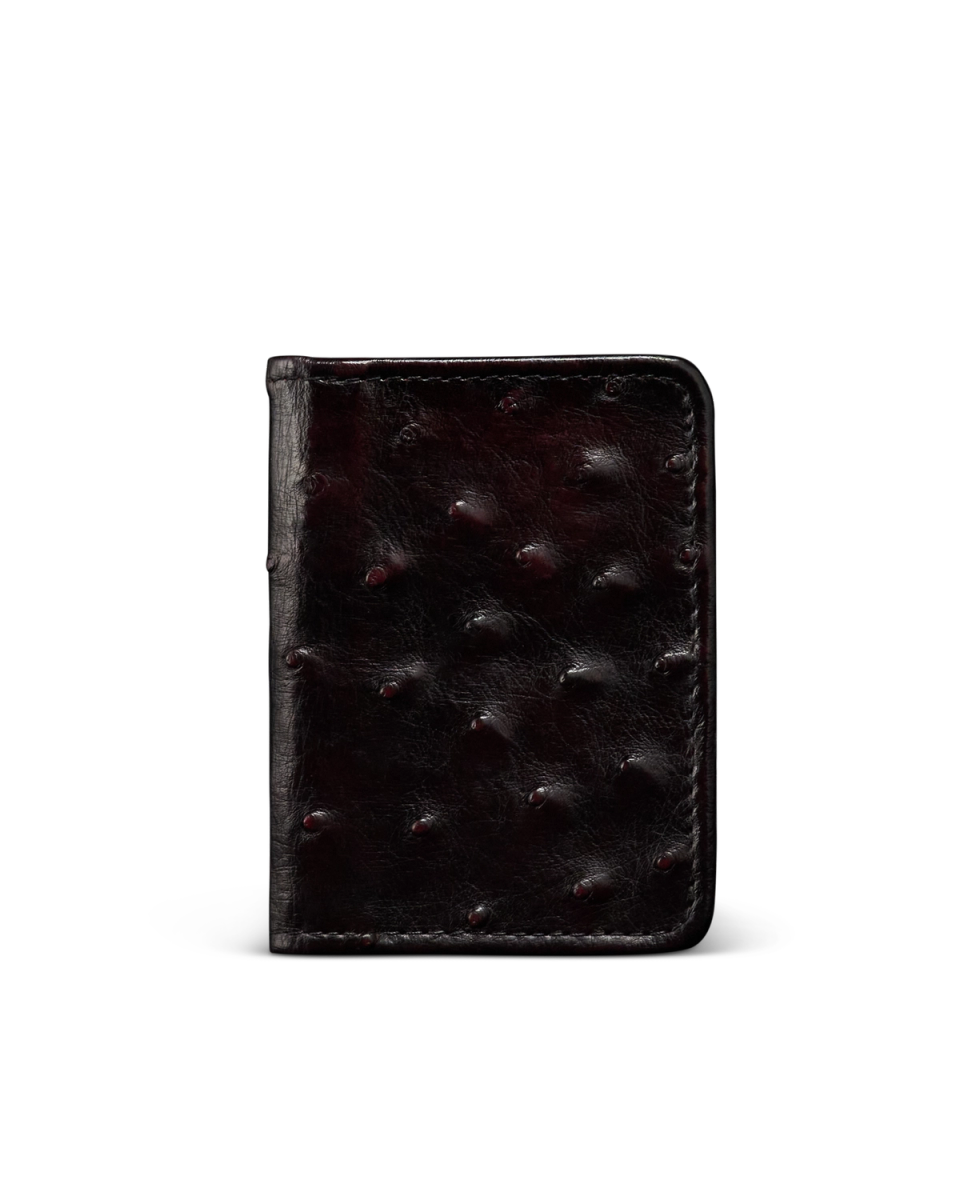 Ostrich Bifold Card Case