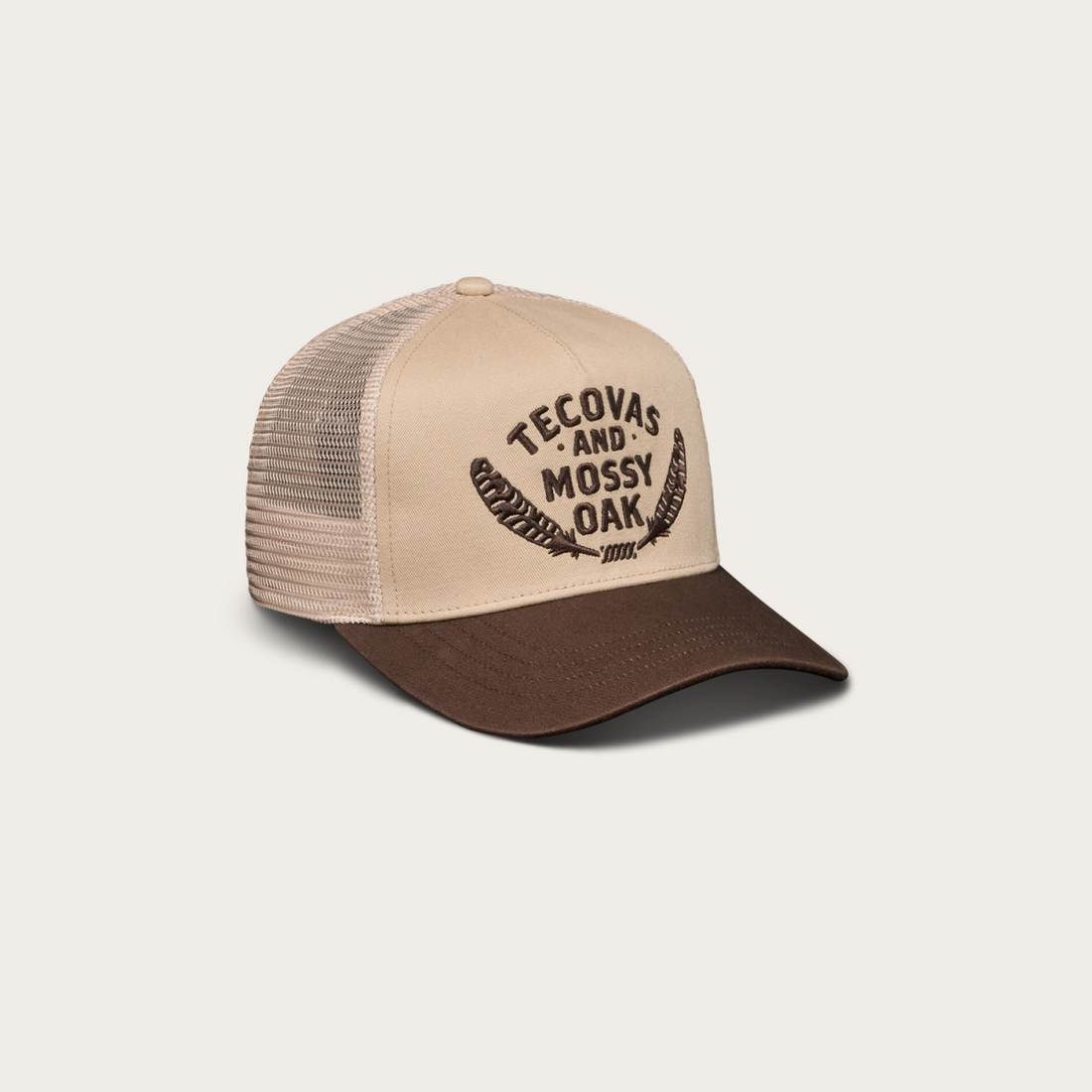 Tecovas x Mossy Oak Feather Logo Trucker