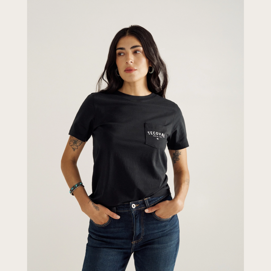 Women's Fine Makers Pocket Tee (II)