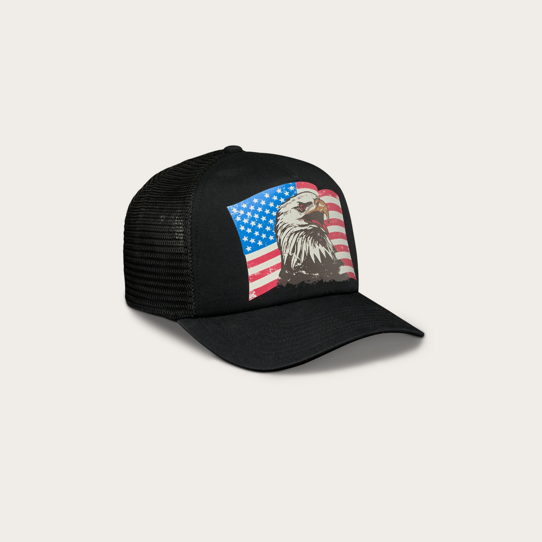Eagle and Flag Trucker