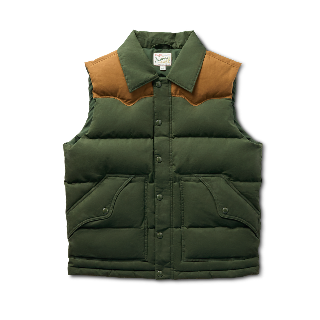 Men's Western Canvas Puffer Vest