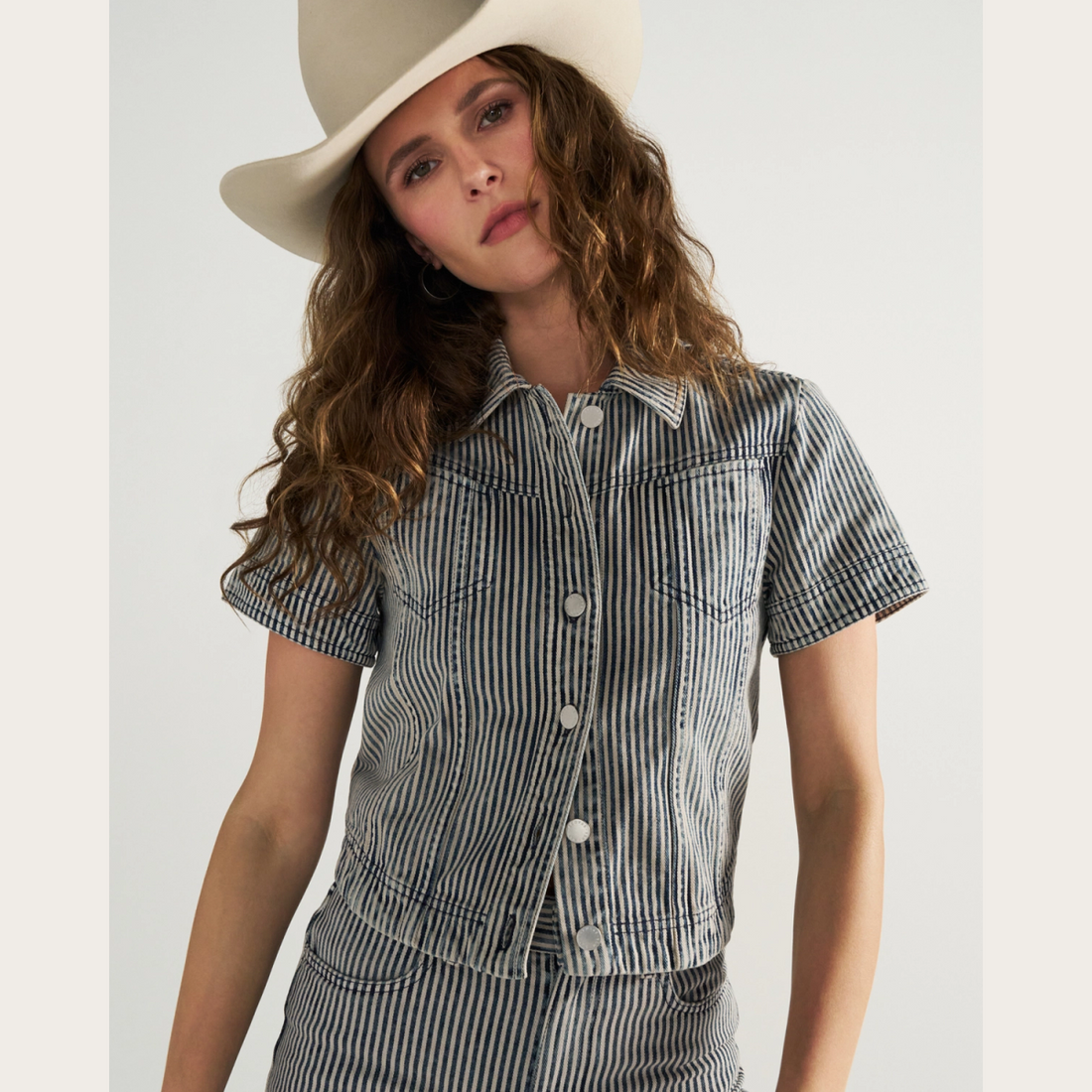 Women's S/S Denim Top