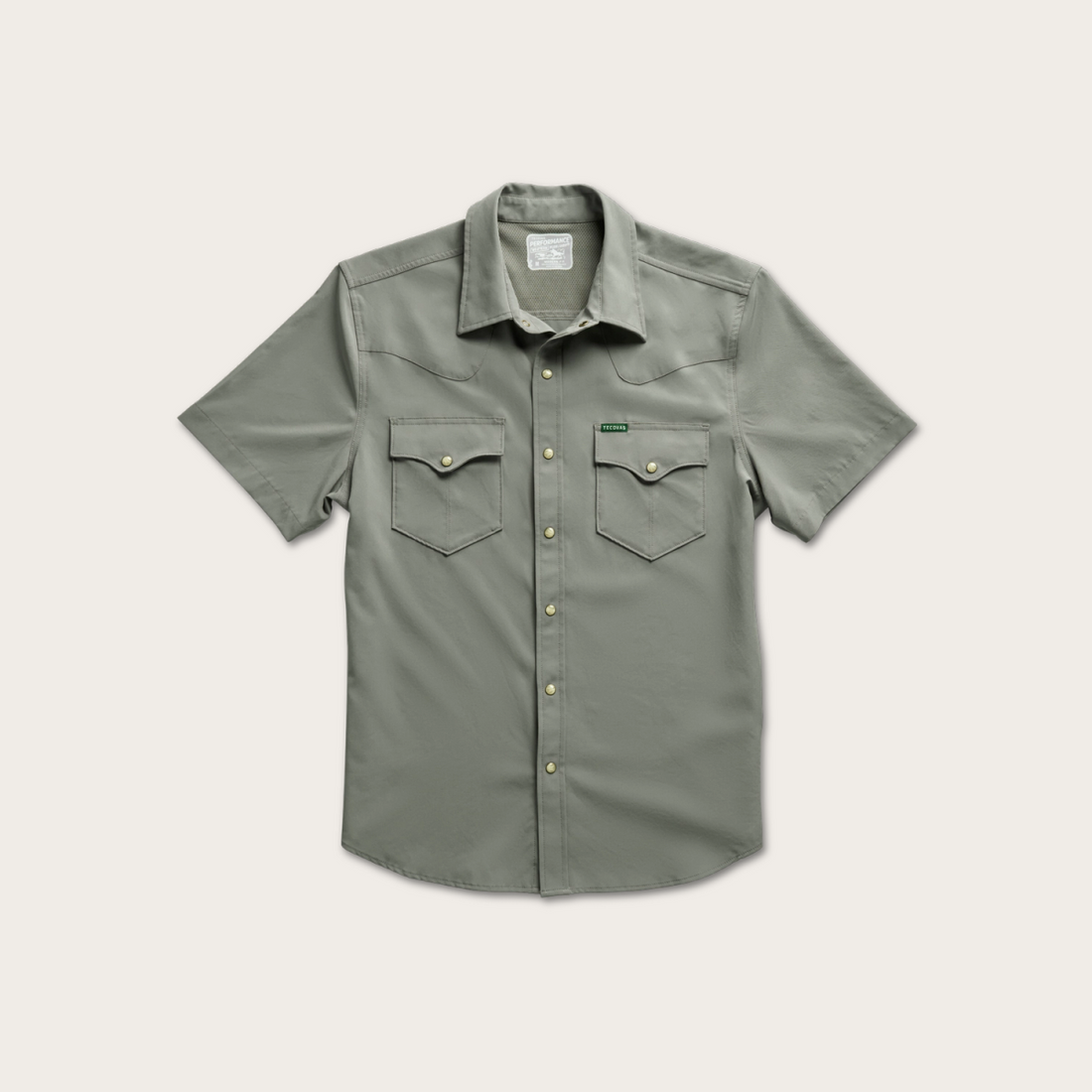 Men's Performance Short Sleeve Western Pearl Snap