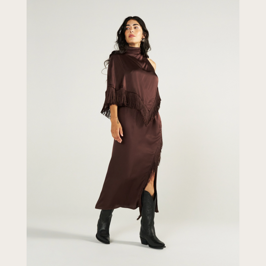 Women's Fringe Midi Skirt