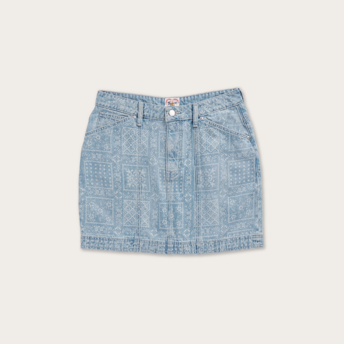 Women's High-Rise Denim Mini Skirt